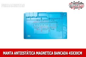 Manta antiestática magnética bancada 45X30 cm