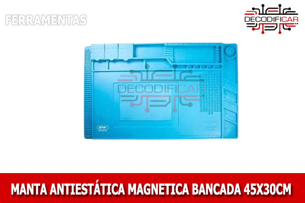 Manta antiestática magnética bancada 45X30 cm