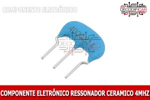 Ressonador Cerâmico 4mhz 3 Pinos