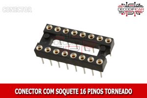 SOQUETE 16 PINOS TORNEADO