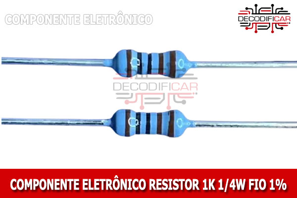 RESISTOR 1K 1 4W FIO 1